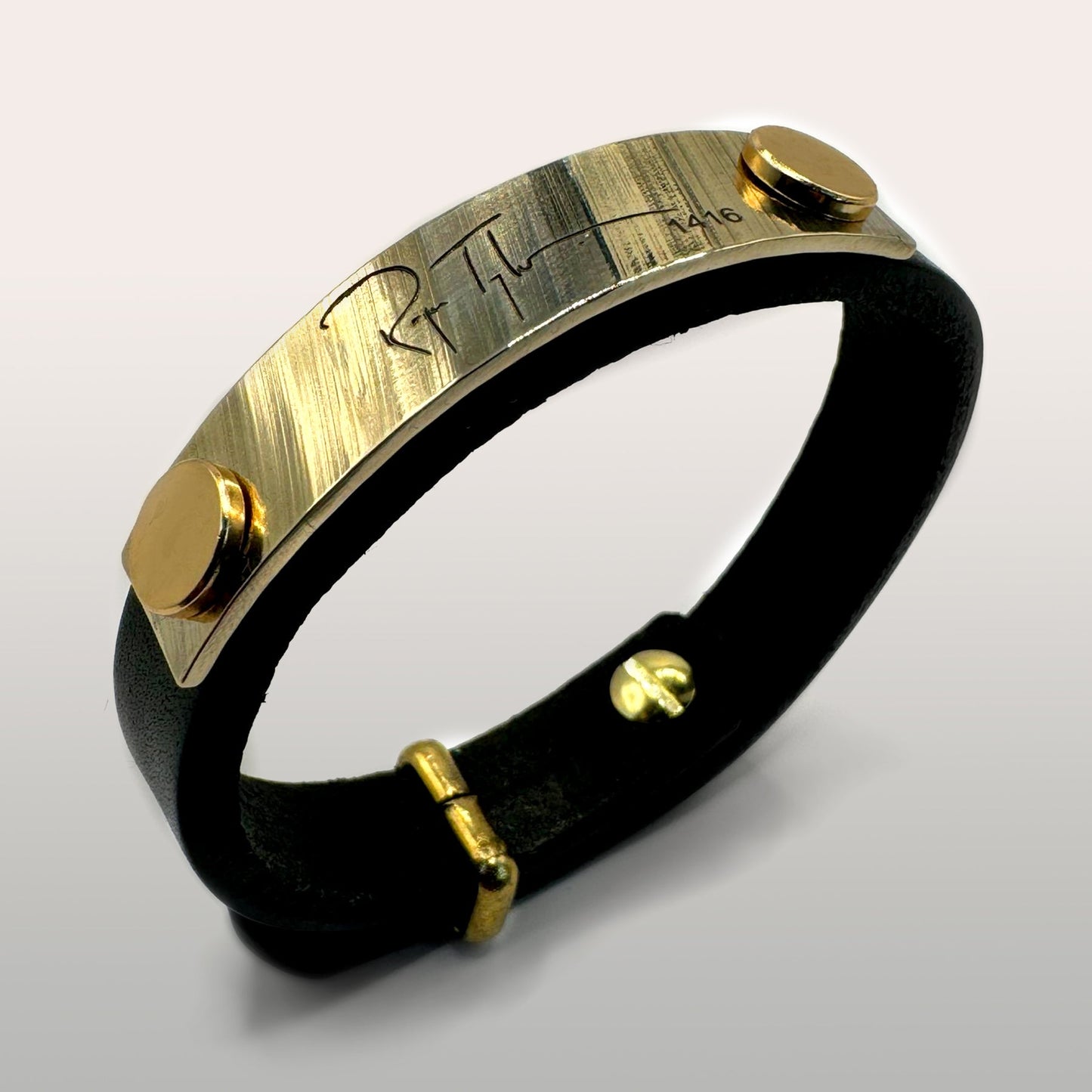 Roger Taylor - Taylored Of London Cymbal Leather Bracelet