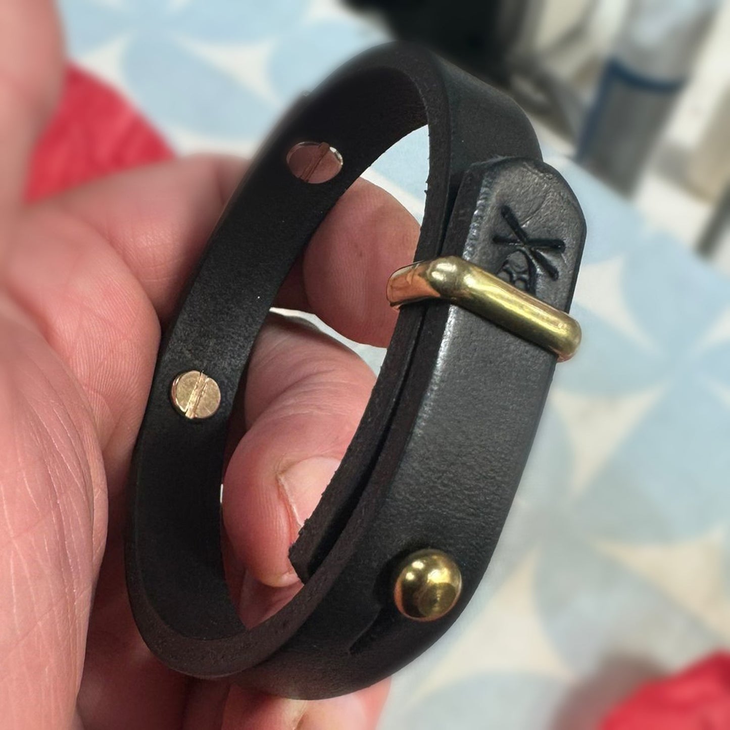 Roger Taylor - Taylored Of London Cymbal Leather Bracelet