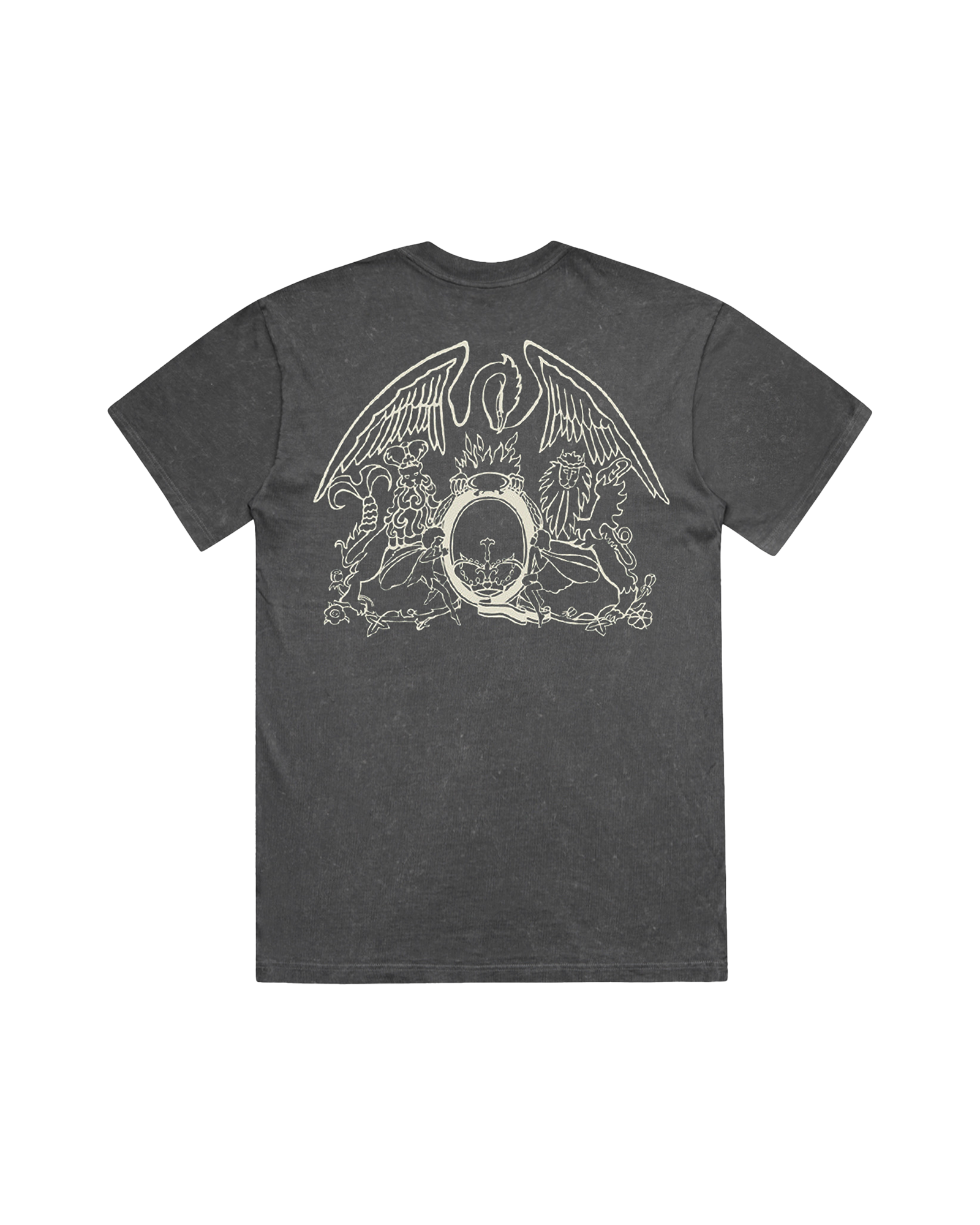 Queen 1 Original Logo | Vintage Black T-Shirt