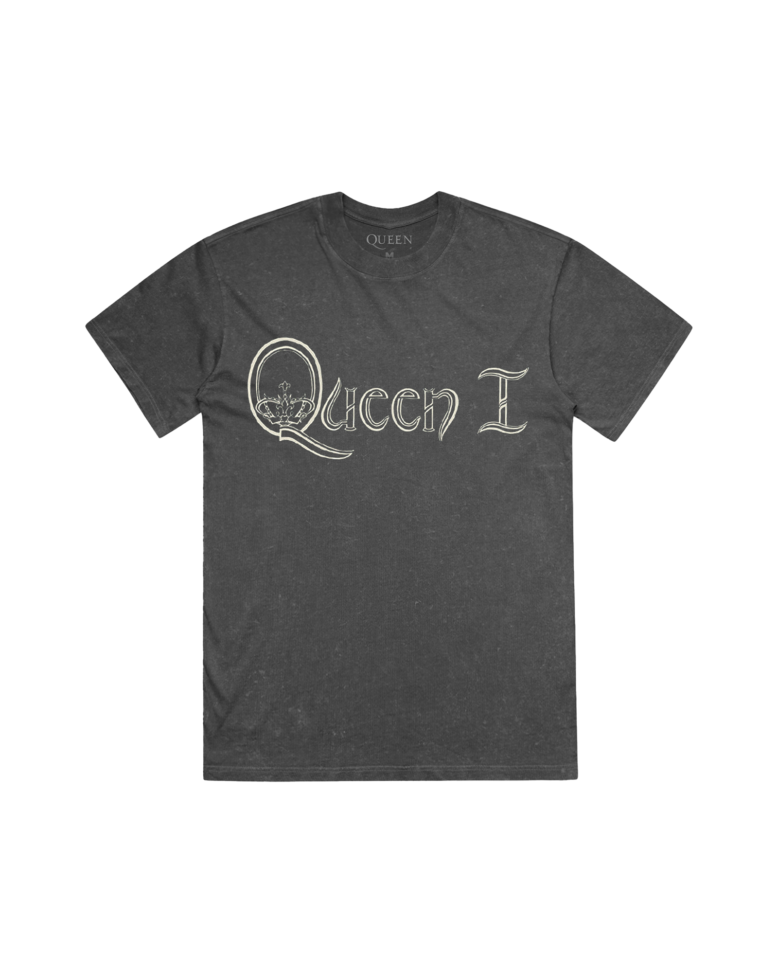 Queen 1 Original Logo | Vintage Black T-Shirt