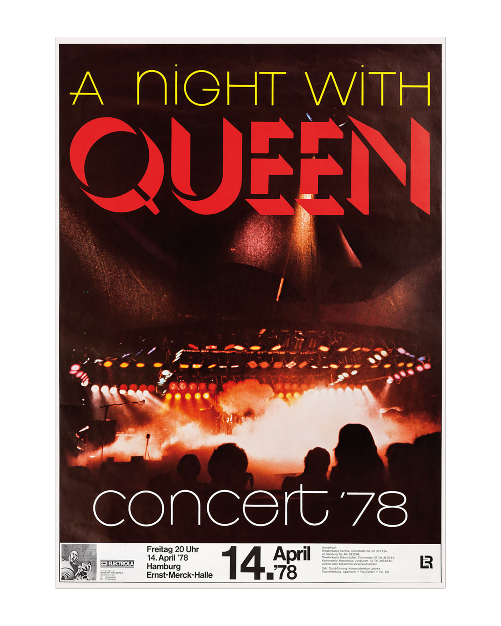 A Night With Queen Concert '78 Replica | Poster