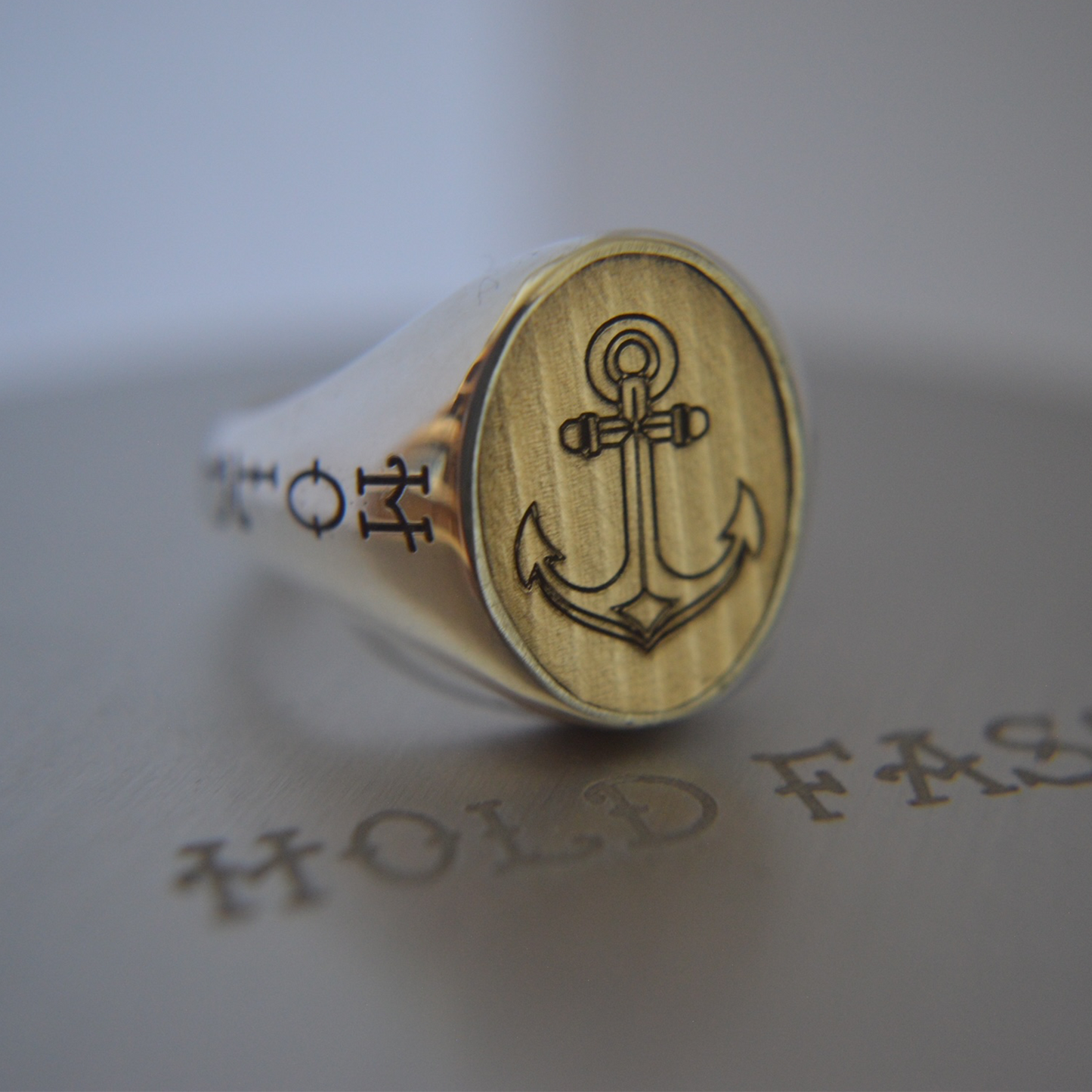Hold Fast Large Signet Ring