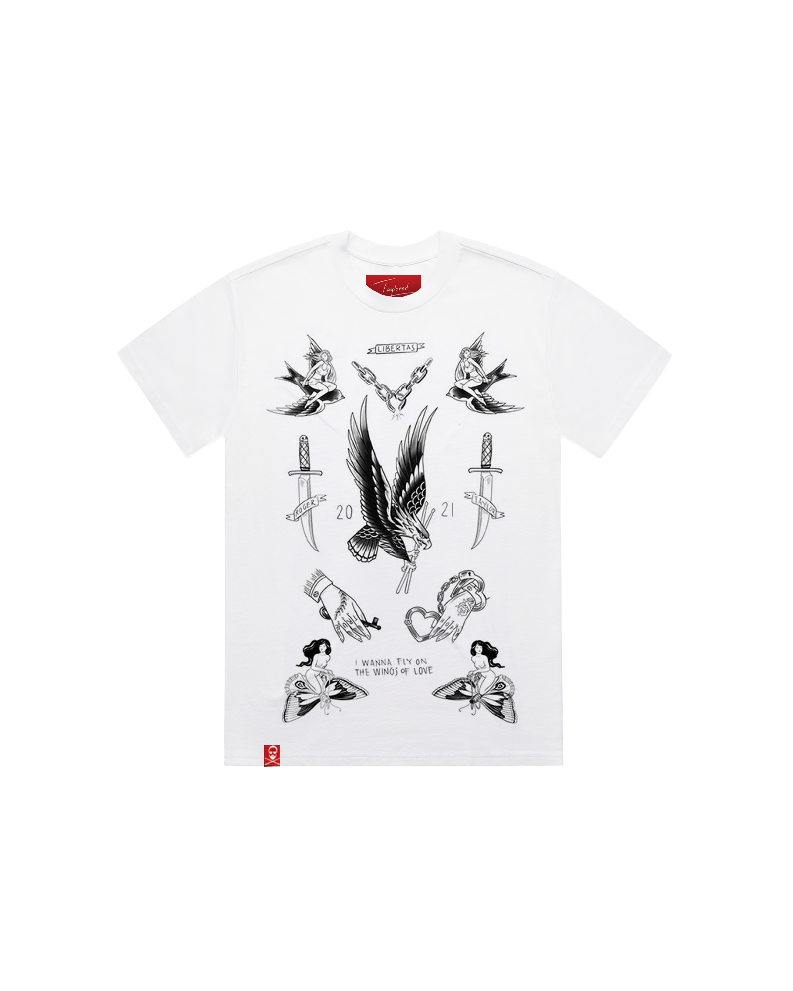 Freedom Tattoos | White T-Shirt