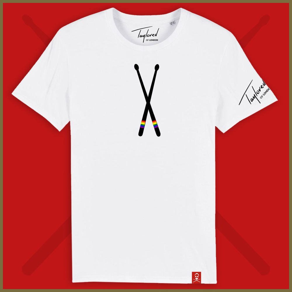 Roger Taylor - 'Taylored' Rainbow Sticks White