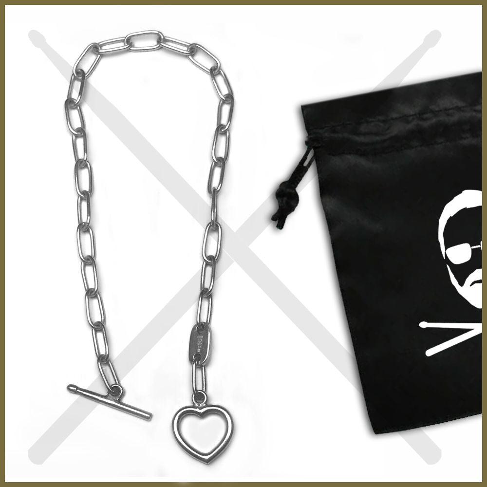 Roger Taylor - Taylored Of London 6.5" Showing The Love Silver Heart Bracelet