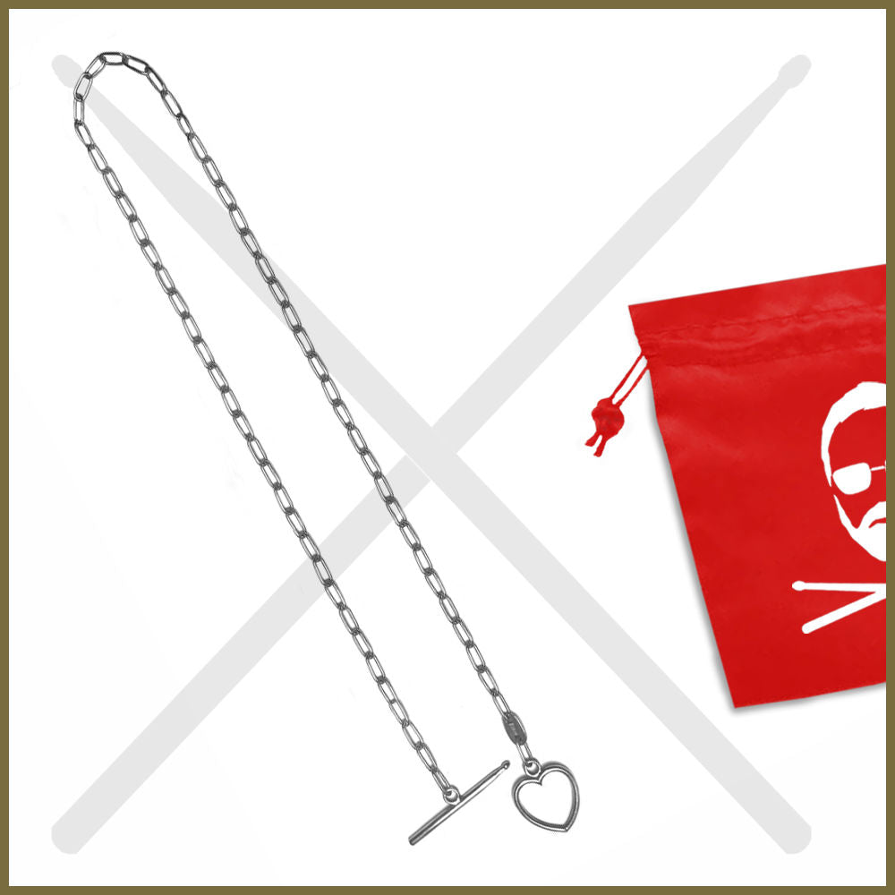 Roger Taylor - Taylored Of London 18" Showing The Love Heart Necklace