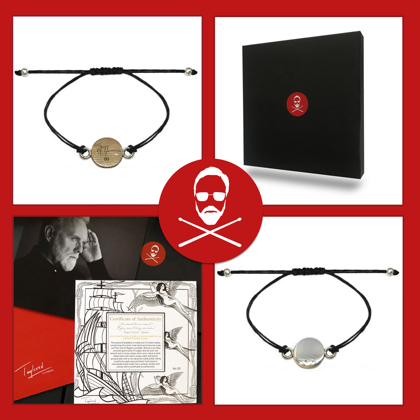 Roger Taylor - 'Taylored Signature' Cymbal Bracelet