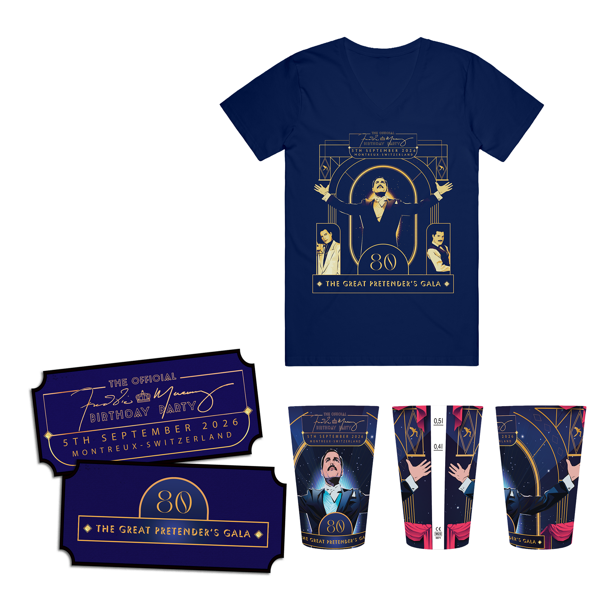 Freddie Mercury 2026 Official Birthday Party | Ticket, T-Shirt & Cup Bundle