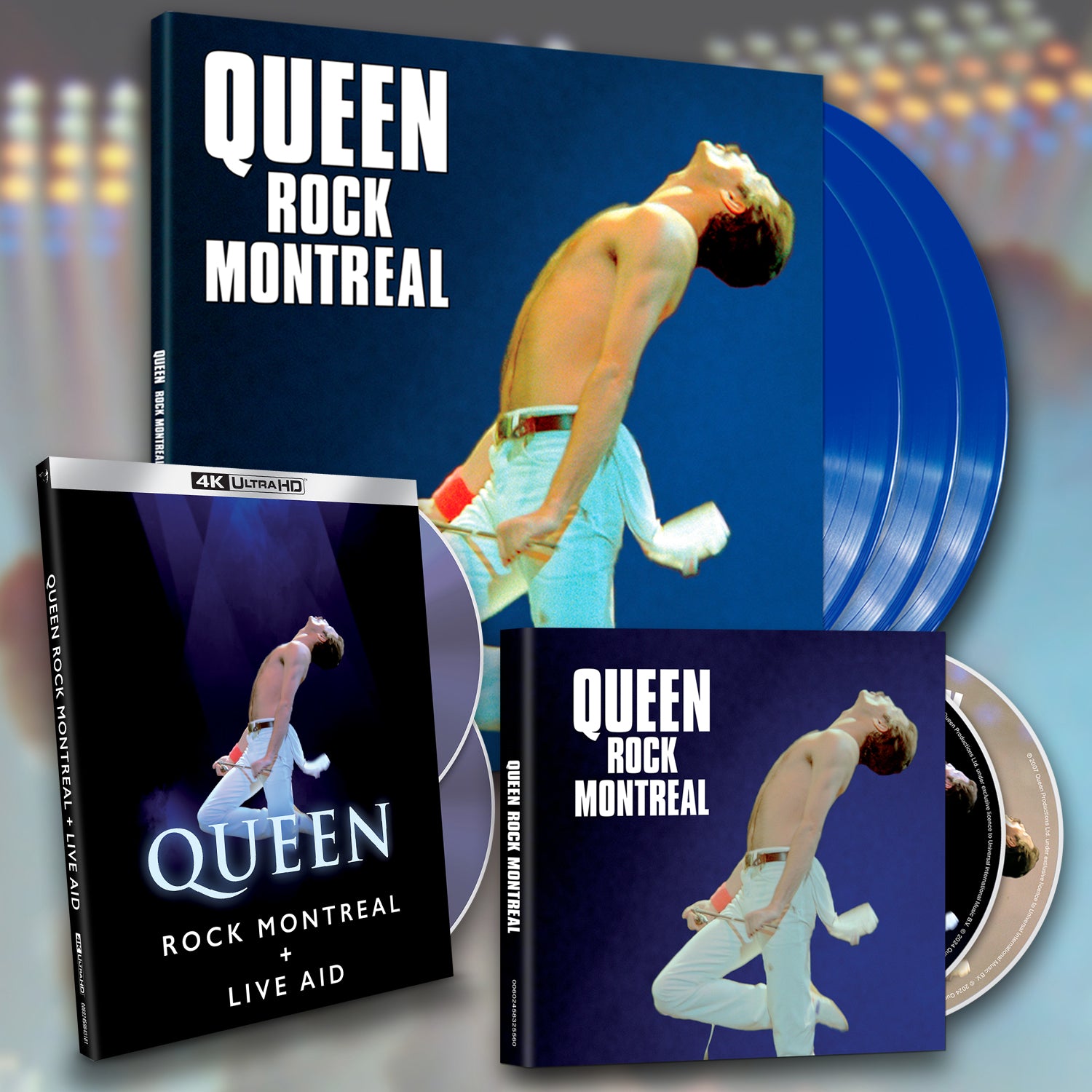 Rock Montreal 4K Ultra HD Edition, Double CD & Coloured Vinyl. - Queen