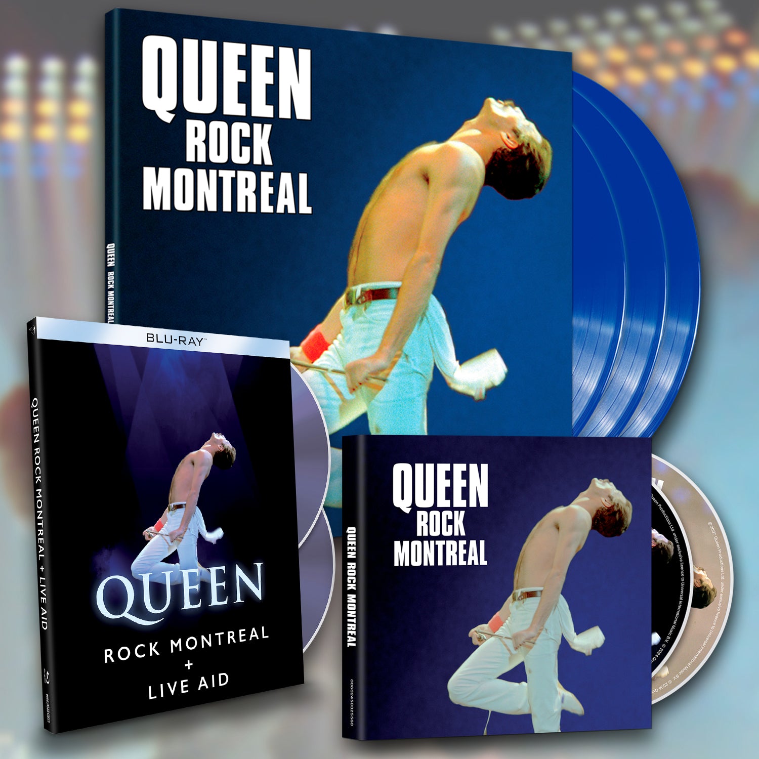 Rock Montreal Blu-ray, Double CD & Coloured Vinyl.