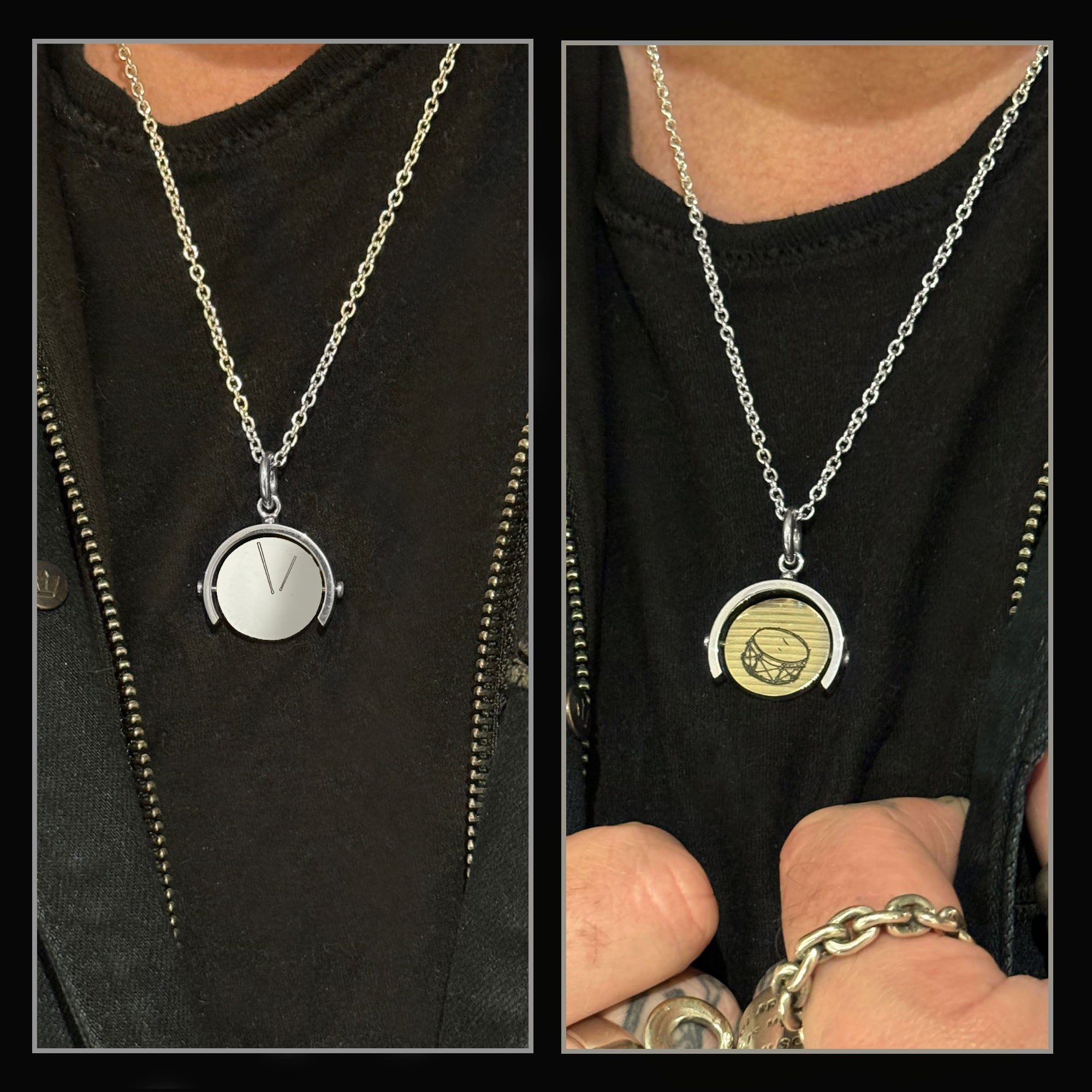 Roger Taylor - Taylored 'Drum' Spinner Pendant
