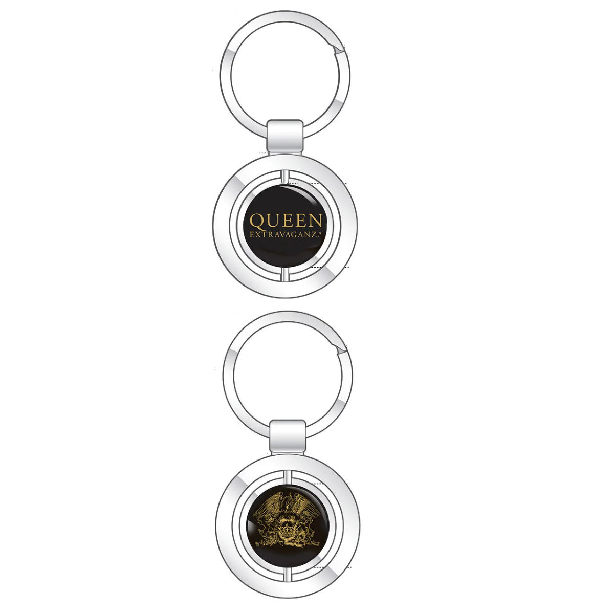 Queen Extravaganza Spinner Keyring