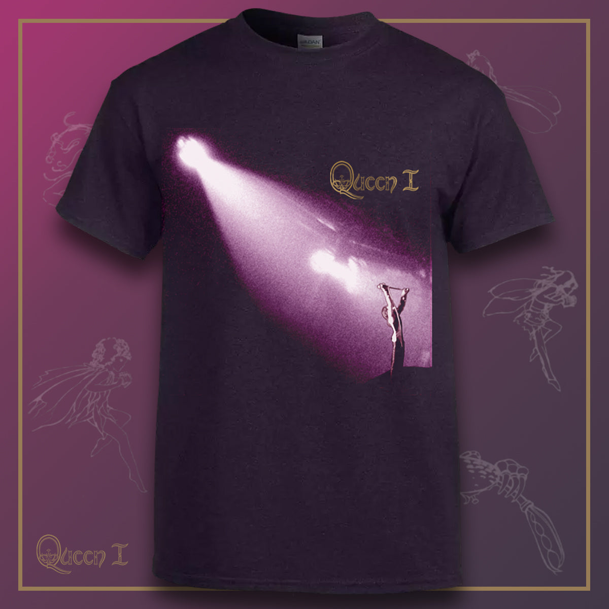 Queen 1 Album Artwork T Shirt Queen