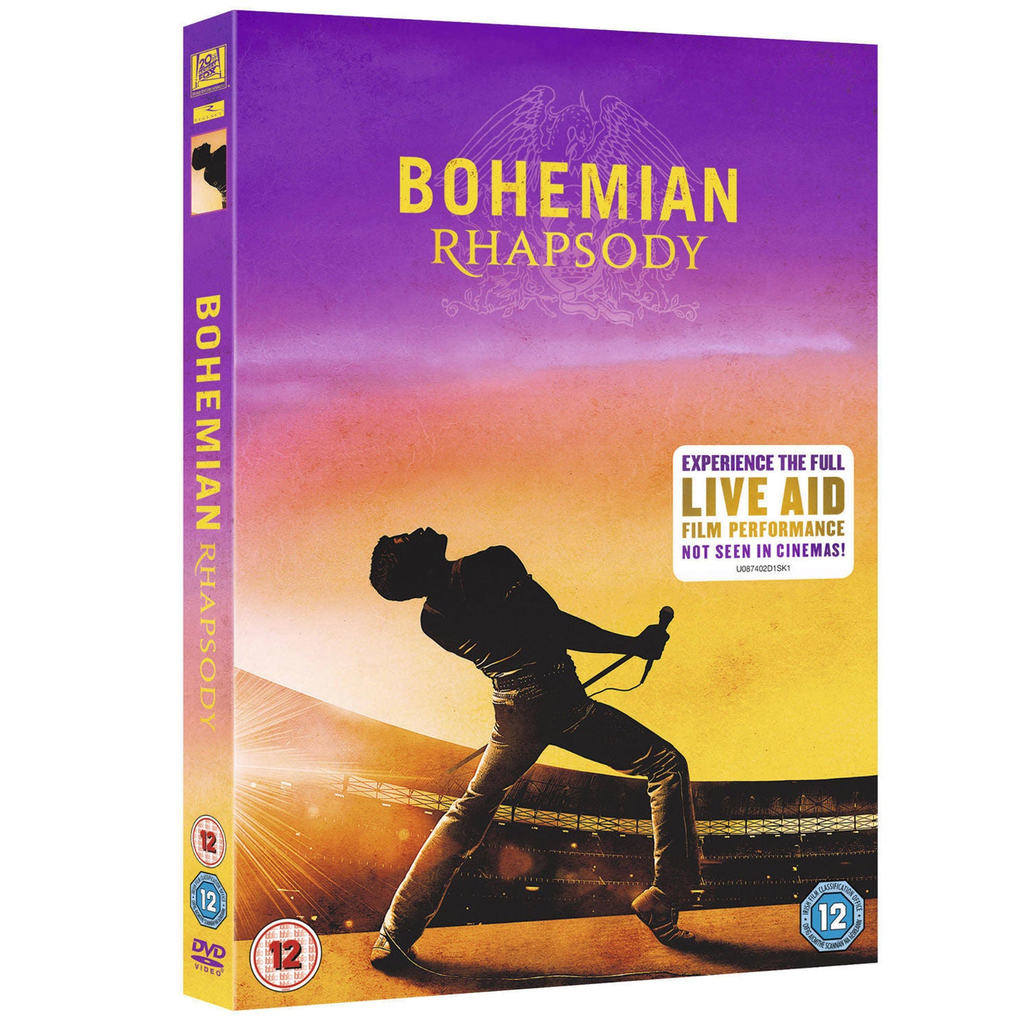 Bohemian Rhapsody The Movie DVD - Queen