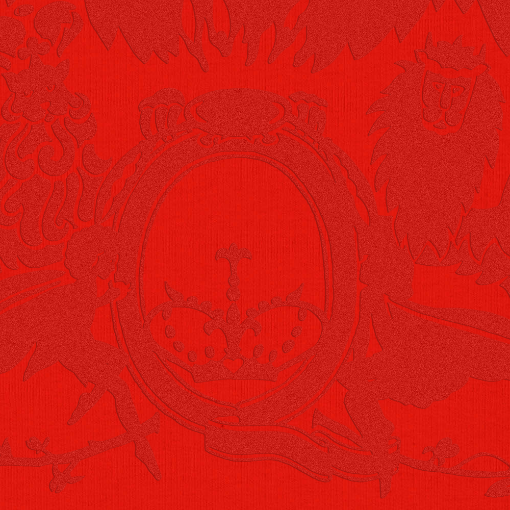 Queen - Flocked Crest Logo Red