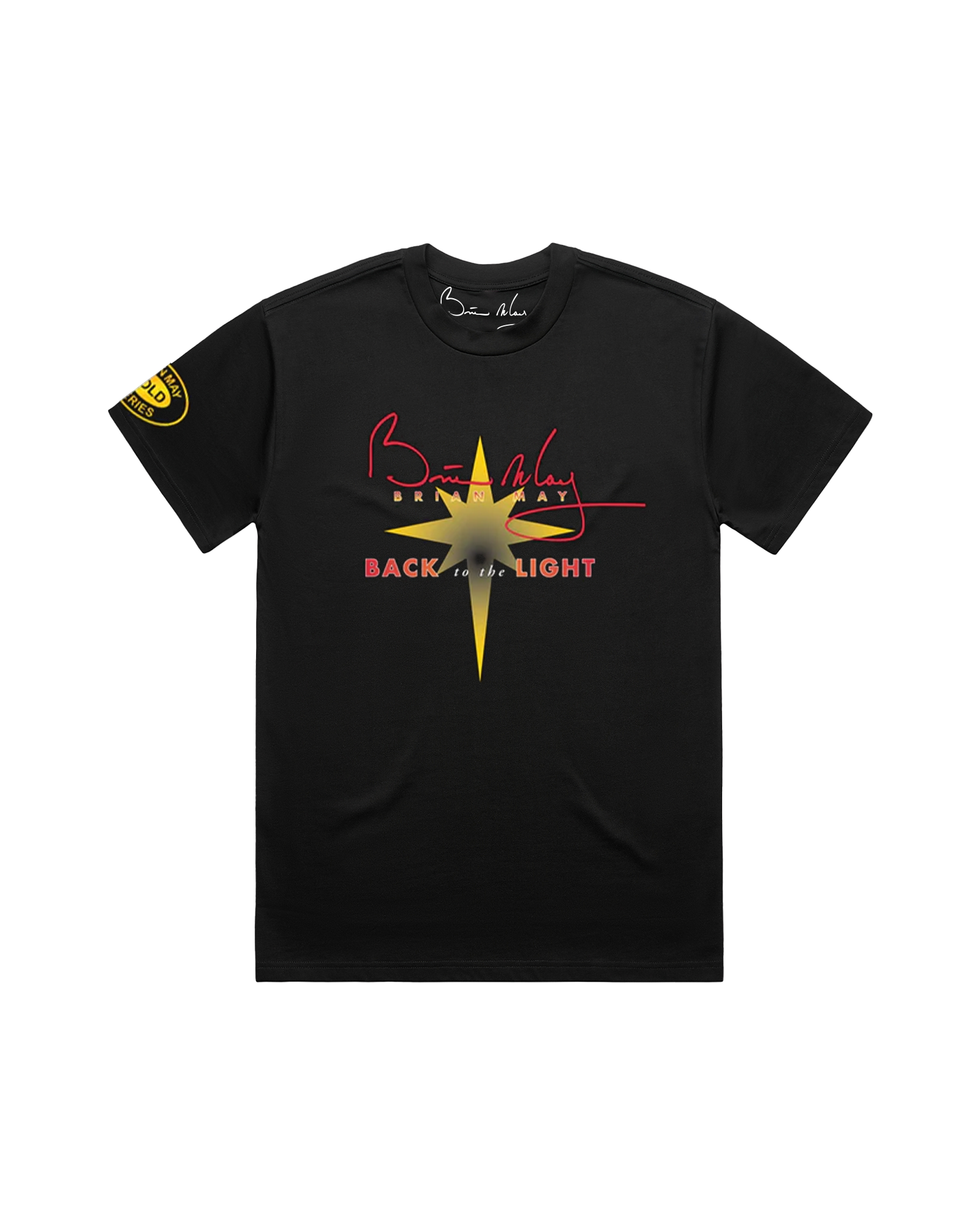 Back To The Light Front Print Black | T-Shirt