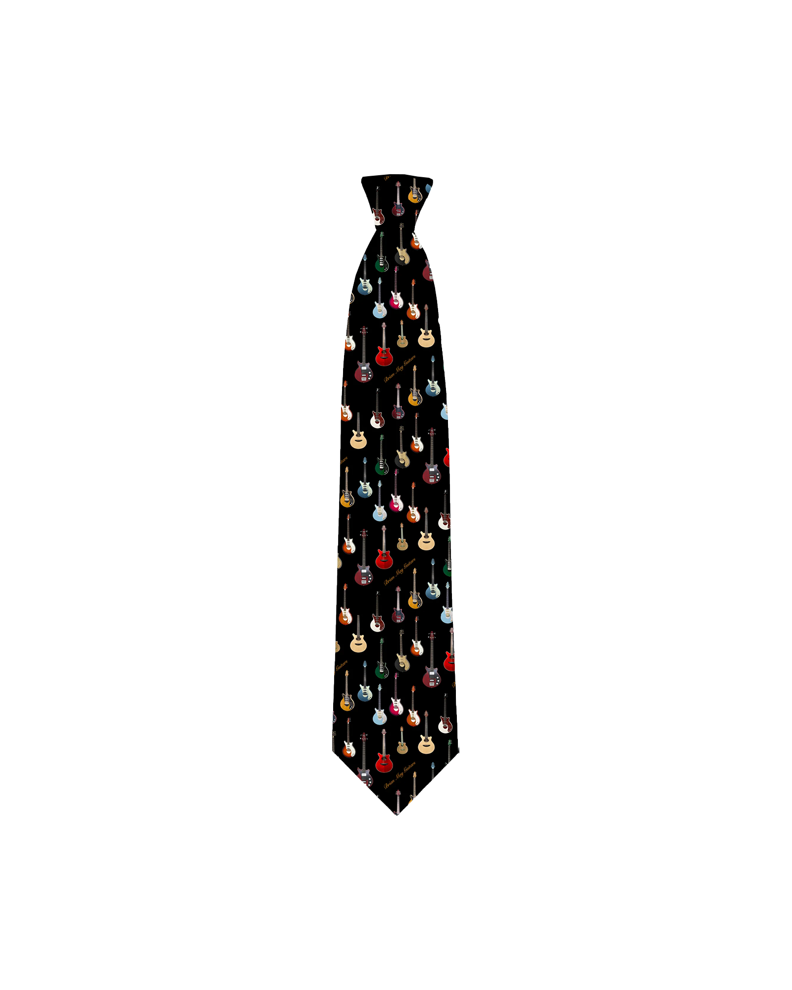 Brian May Guitar Print Tie
