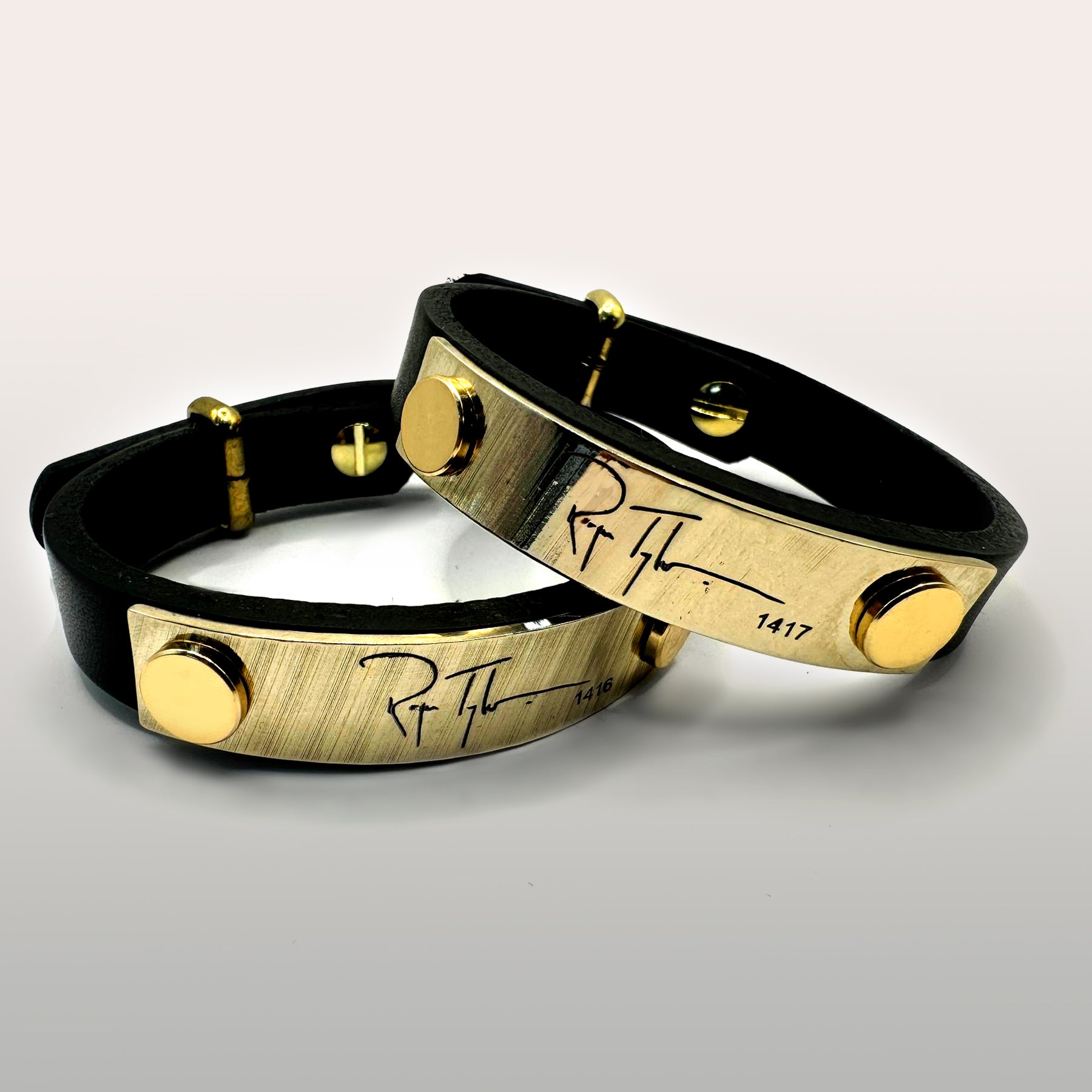 Roger Taylor - Taylored Of London Cymbal Leather Bracelet