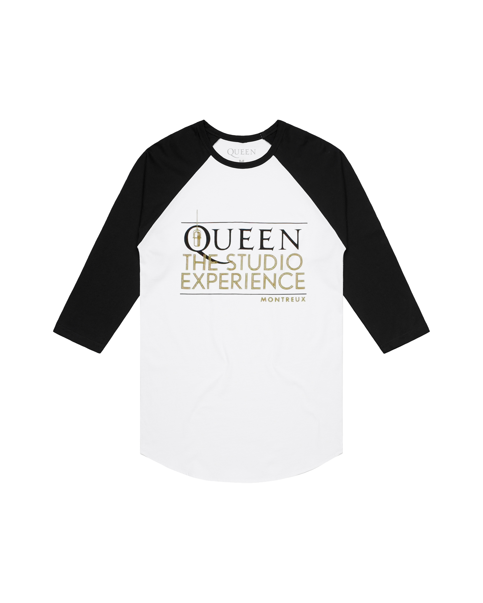 The Studio Experience Logo | Black & White Baseball T-Shirt