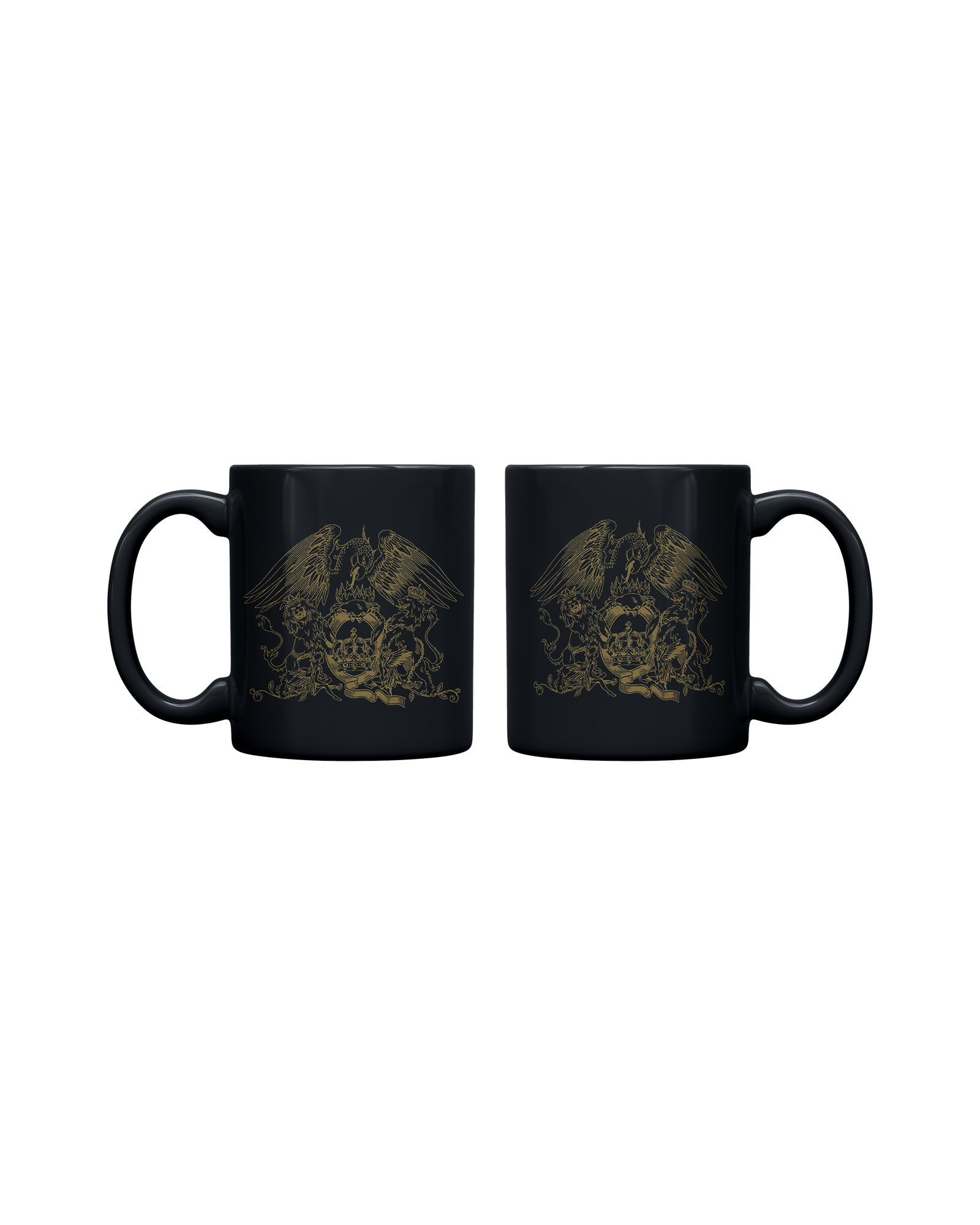 Queen Crest | Matte Black Mug
