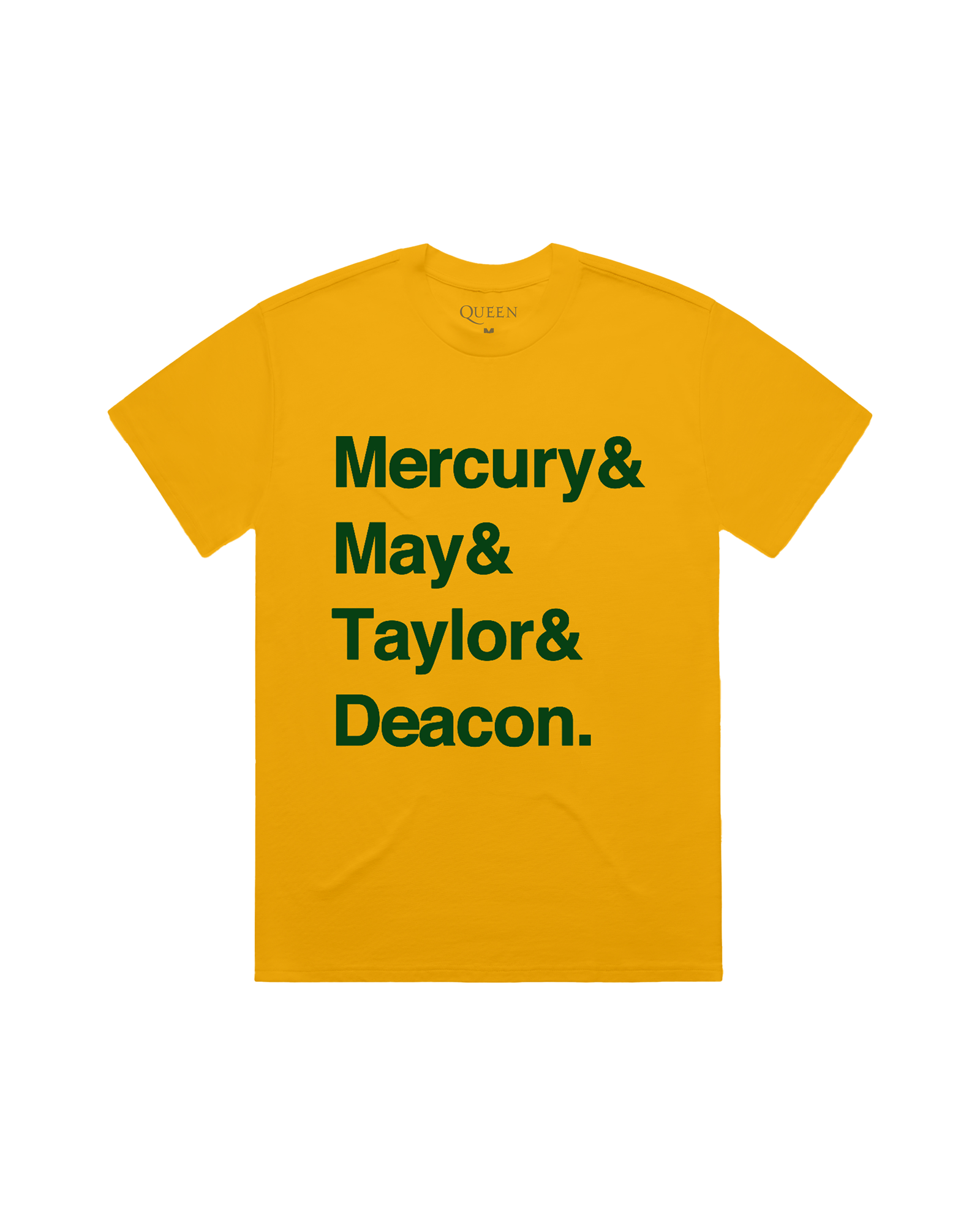 Mercury, May, Taylor, Deacon | Yellow T-Shirt