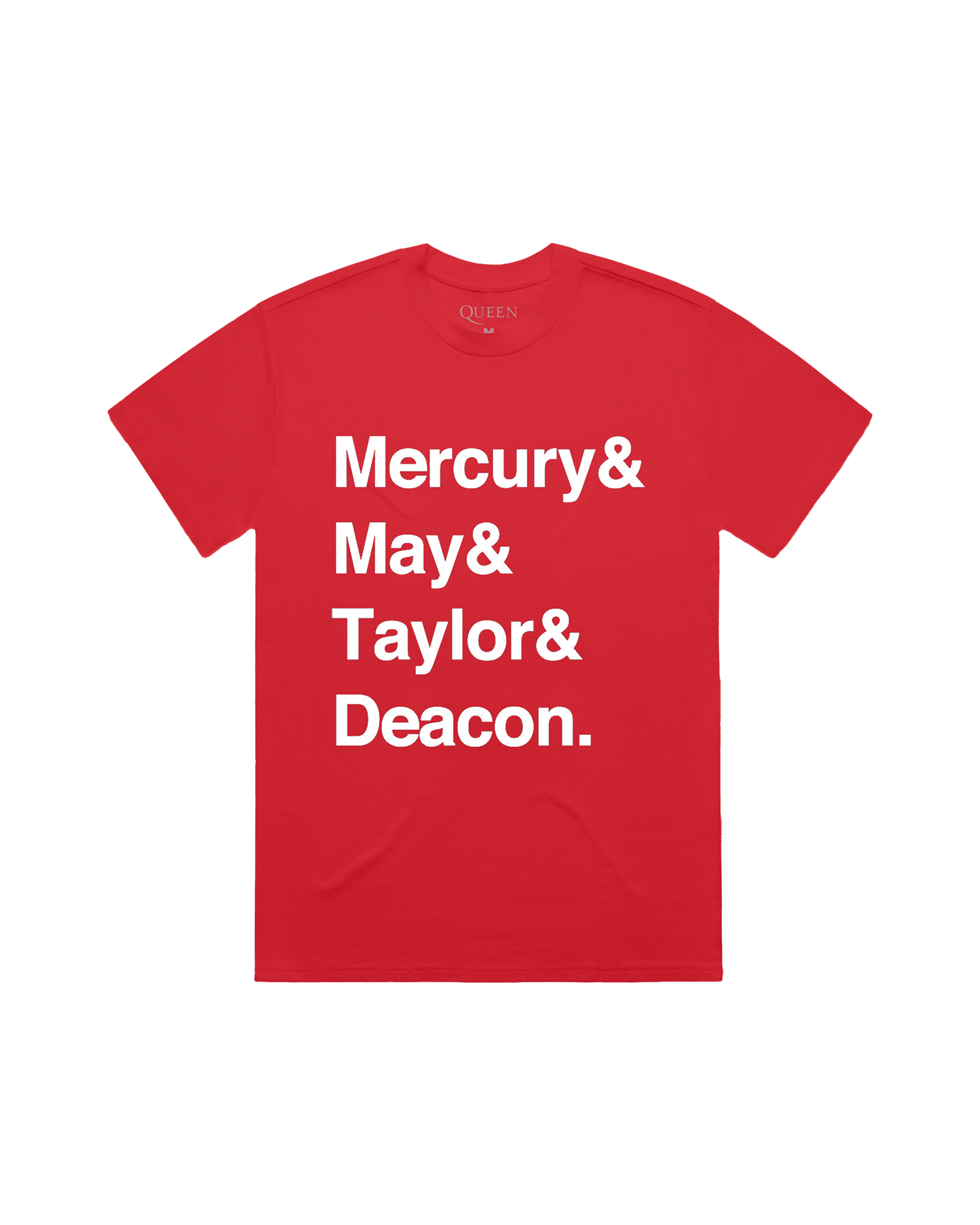 Mercury, May, Taylor, Deacon | Red T-Shirt