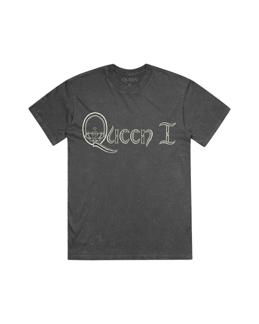 Queen 1 Original Logo | Vintage Black T-Shirt