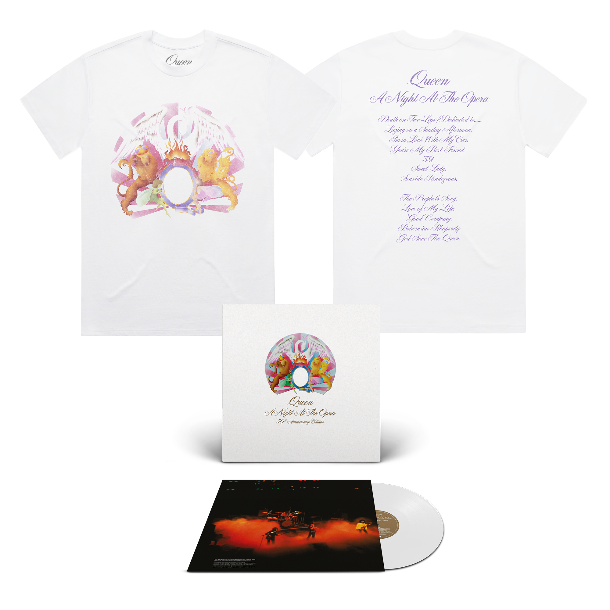 A Night At The Opera | 50th Anniversary Album & T-Shirt Bundle