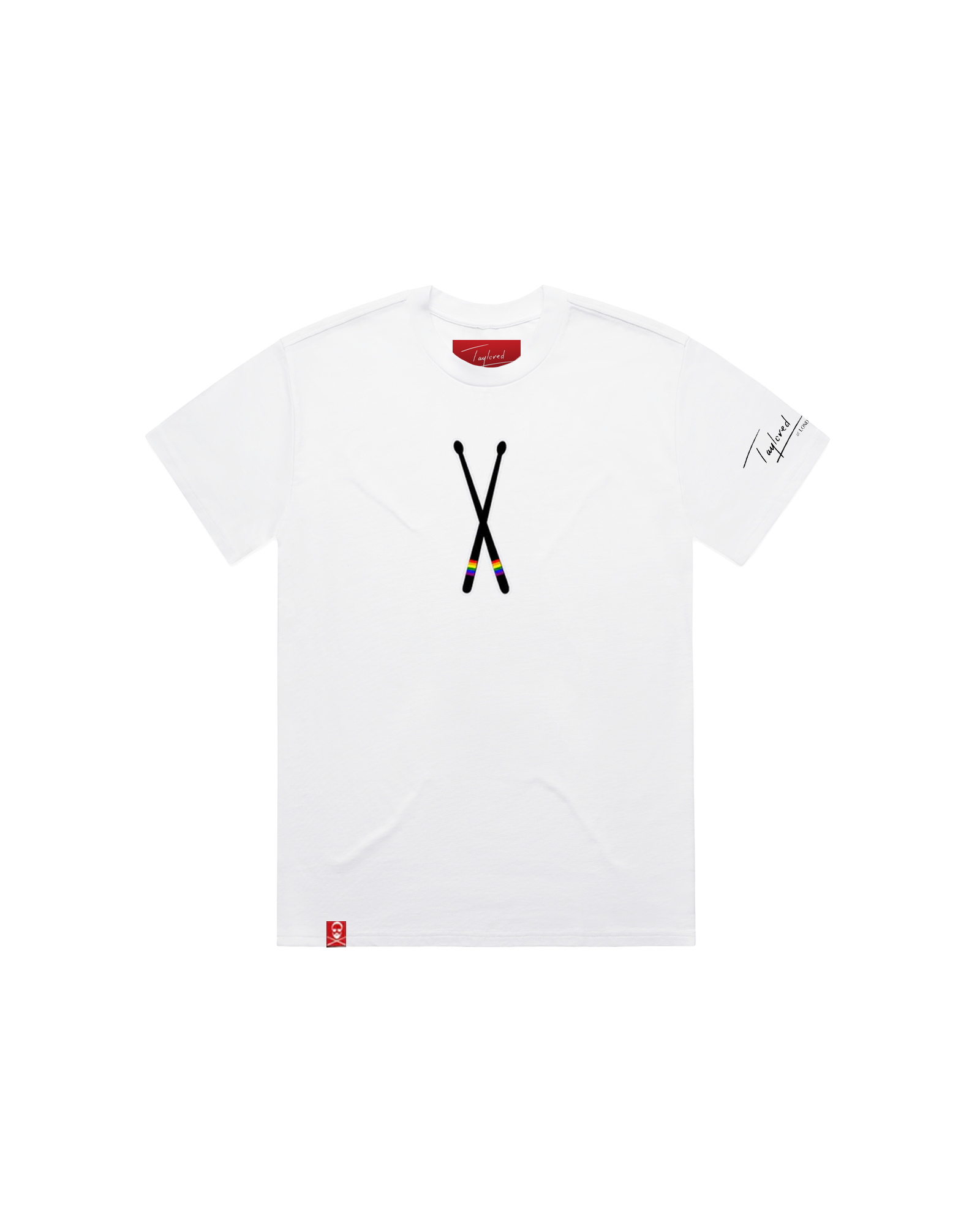 Rainbow Sticks | White T-Shirt