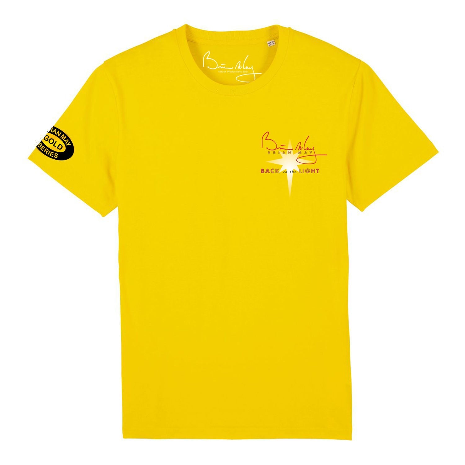 Brian May - Back To The Light Front and Back Print Yellow