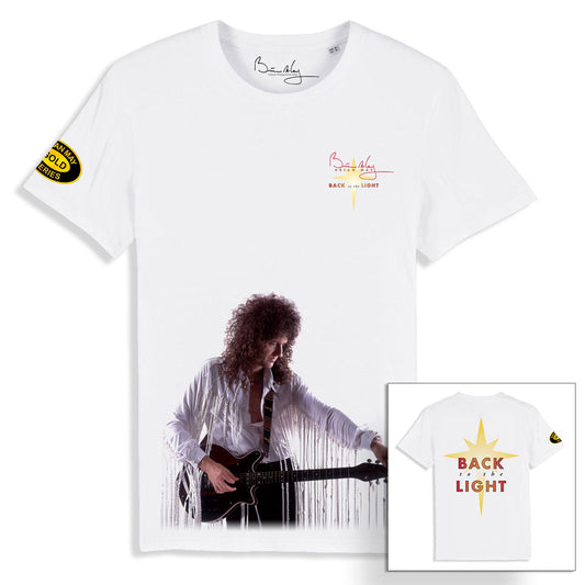 Brian May - Back To The Light Front / Back Print White