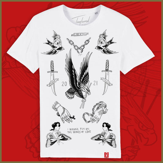 Roger Taylor - 'Taylored' Freedom Tattoos White