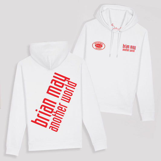 Brian May - Another World White Big Logo Hoodie