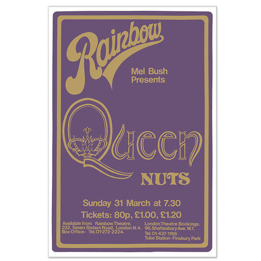 Queen: Live At The Rainbow | Limited Edition Silk Screen Print