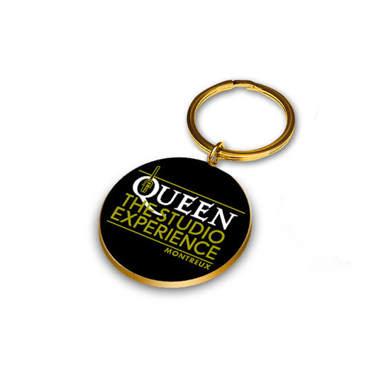 Queen Studio Experience Gold Keyring