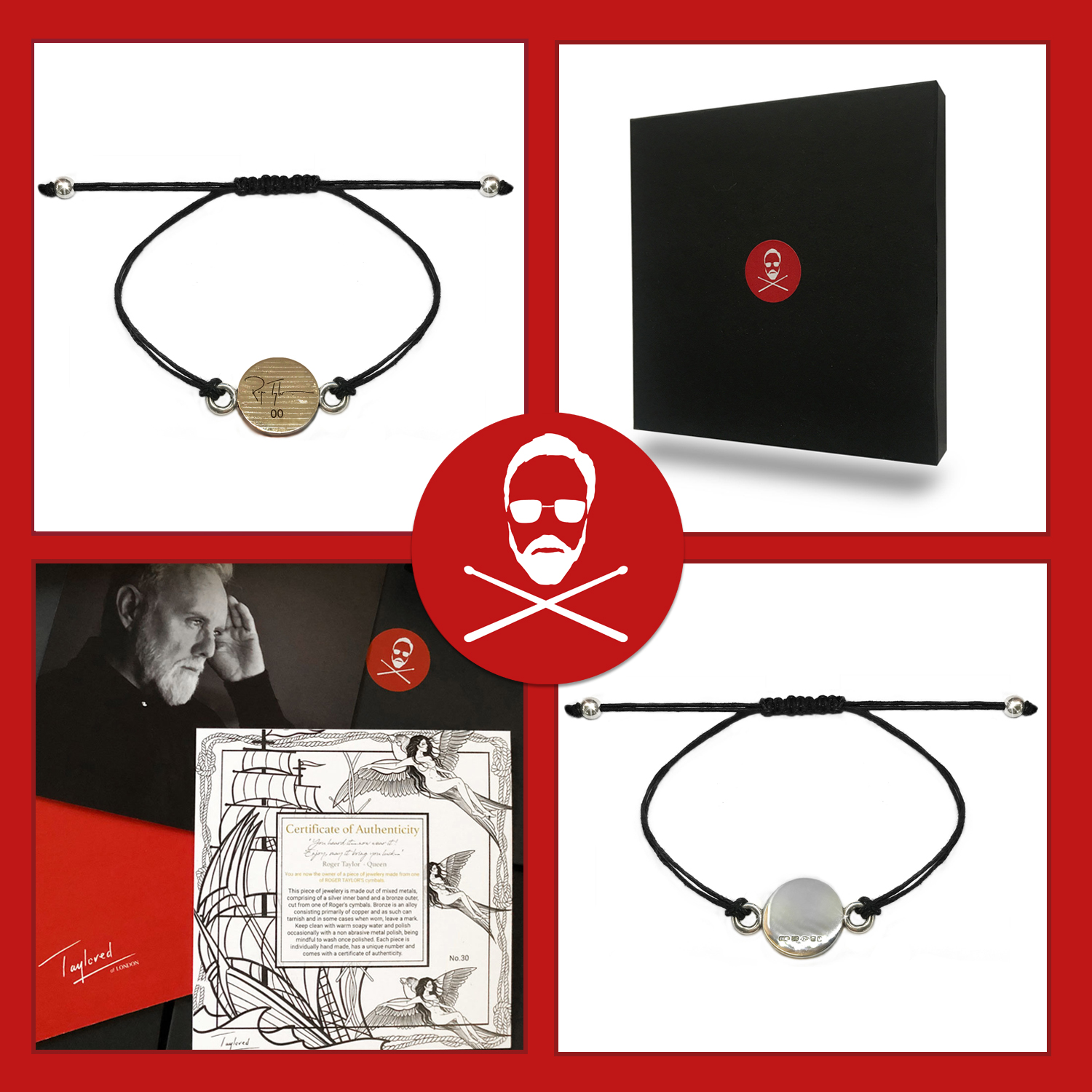 Roger Taylor - 'Taylored Signature' Cymbal Bracelet