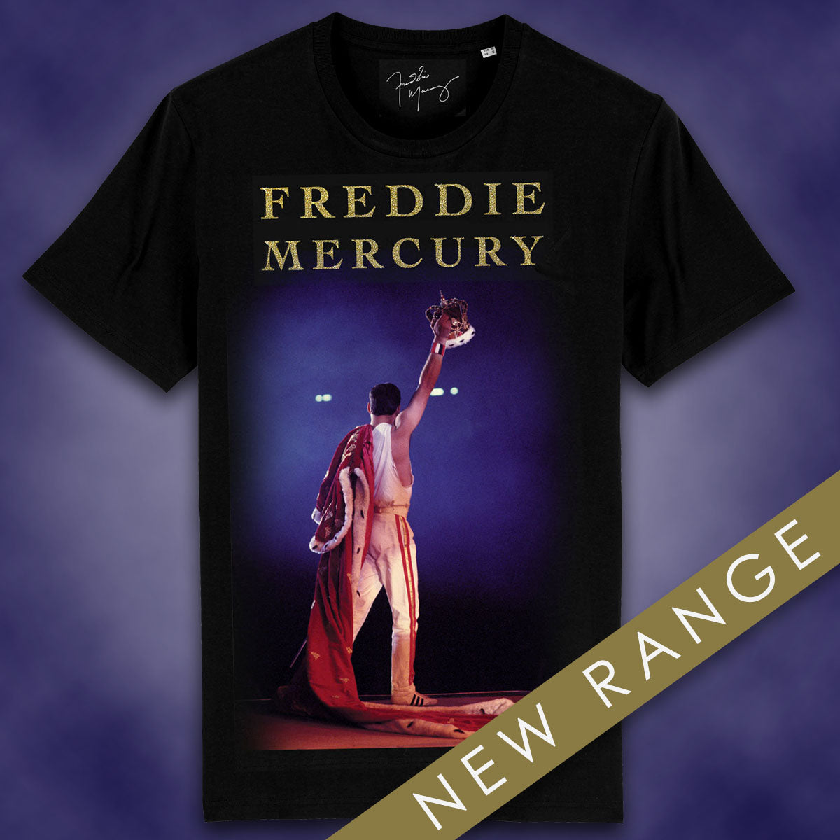 Freddie Mercury - Wembley Raised Crown T-Shirt