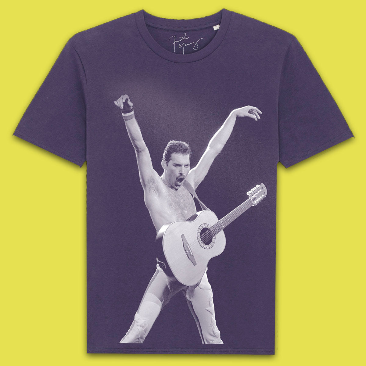 Freddie Mercury - Freddie Acoustic Guitar T-Shirt