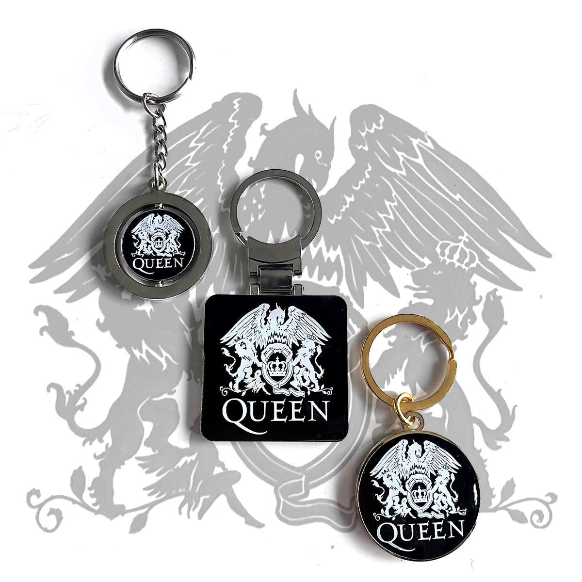 Queen - Crest 3 Keyring Set