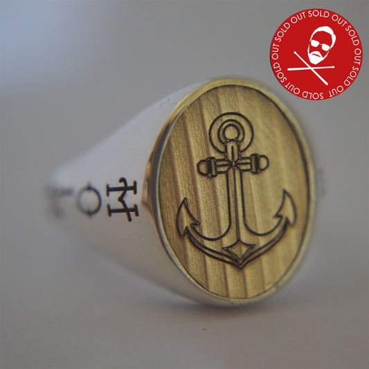 Hold Fast Large Signet Ring