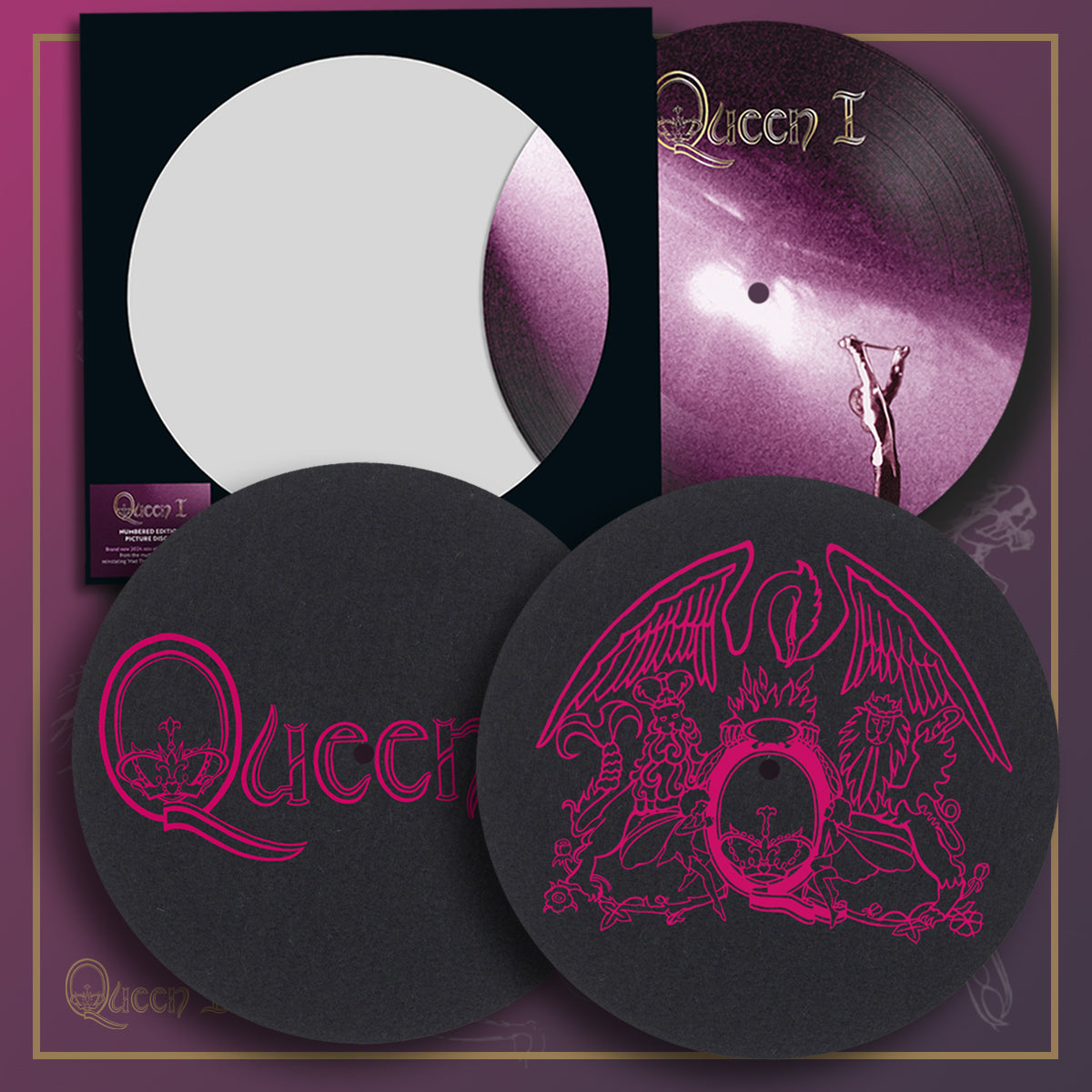 Queen 1 Picture Disc Vinyl & Slipmat set