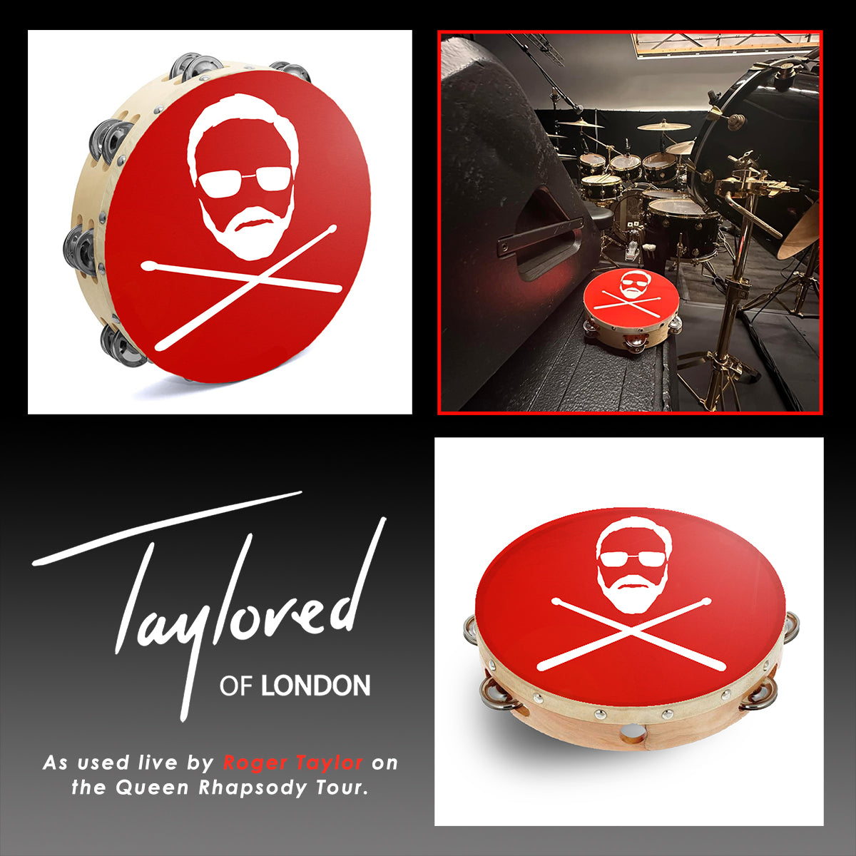 Roger Taylor - Limited Edition 'Taylored' Tambourine