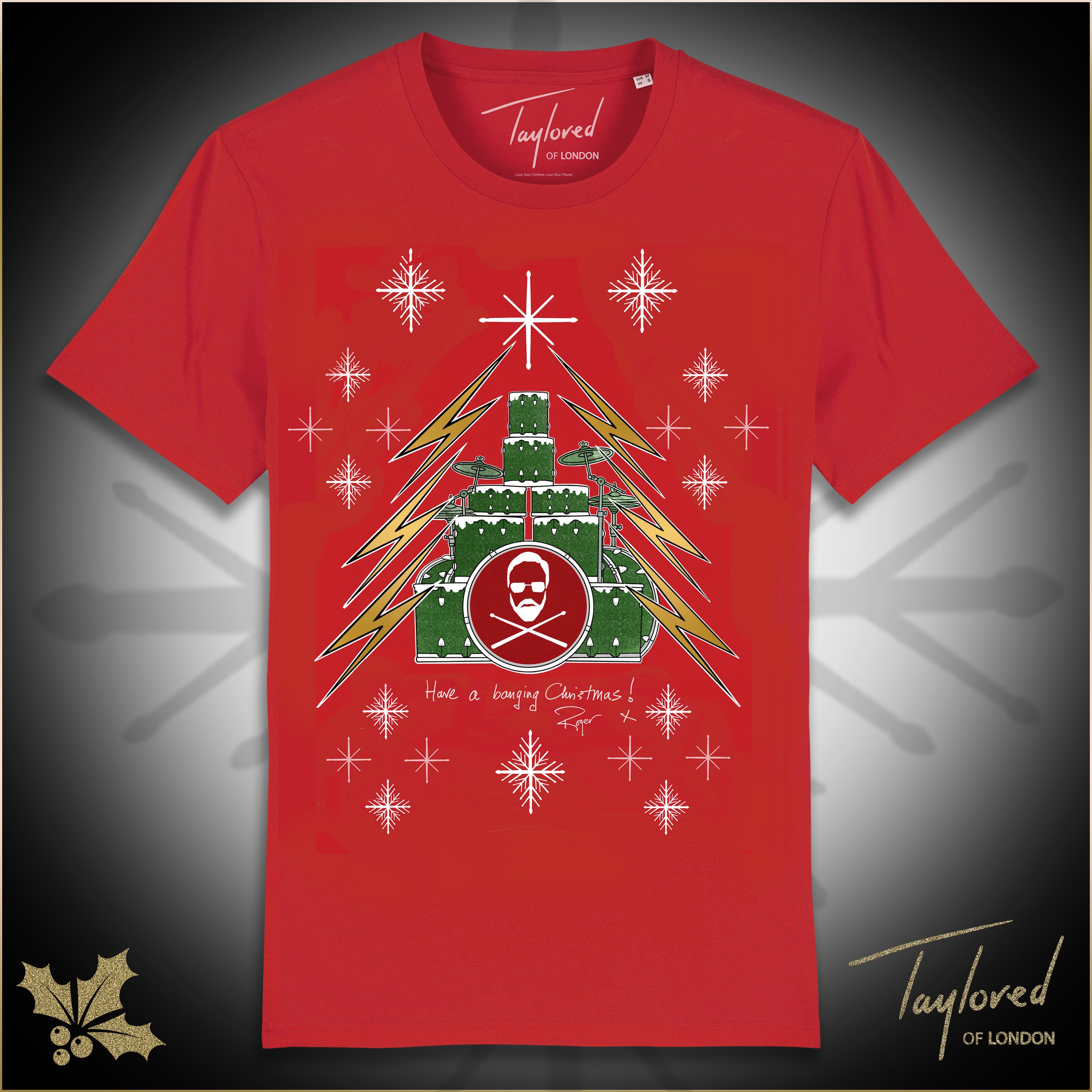 Roger Taylor - Taylored 'Have A Banging Christmas!' Tee
