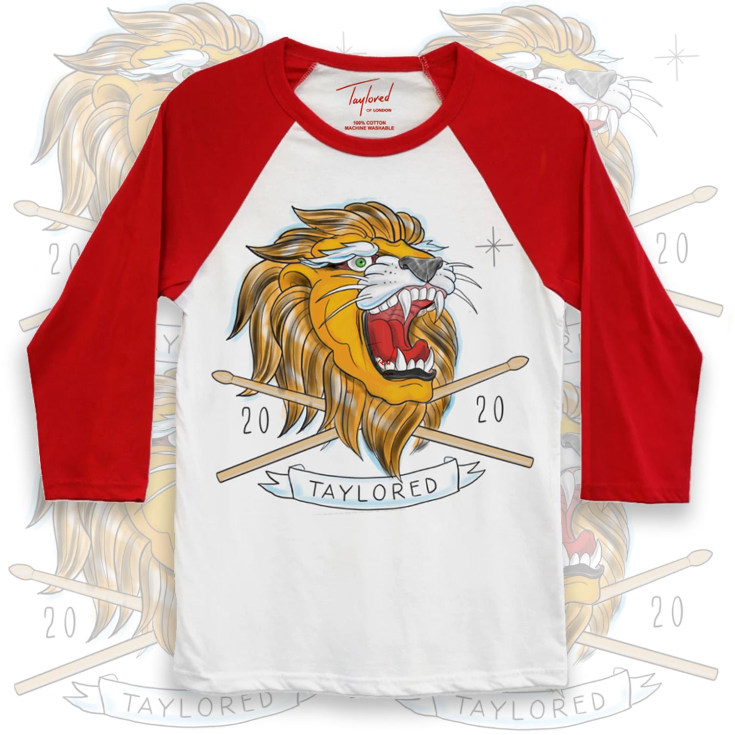 Roger Taylor - 'Taylored' 2020 Lion Red Baseball Shirt 