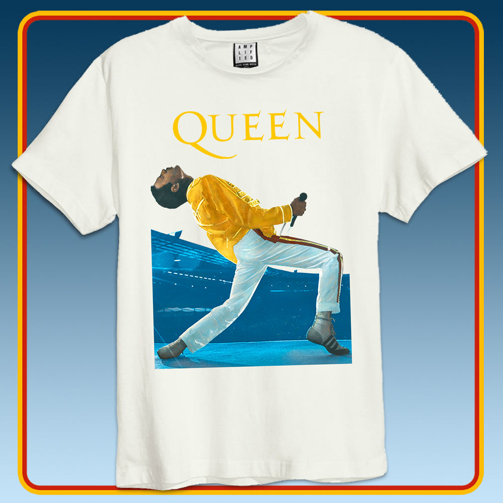 Queen - Queen Freddie Wembley Vintage Amplified Tee