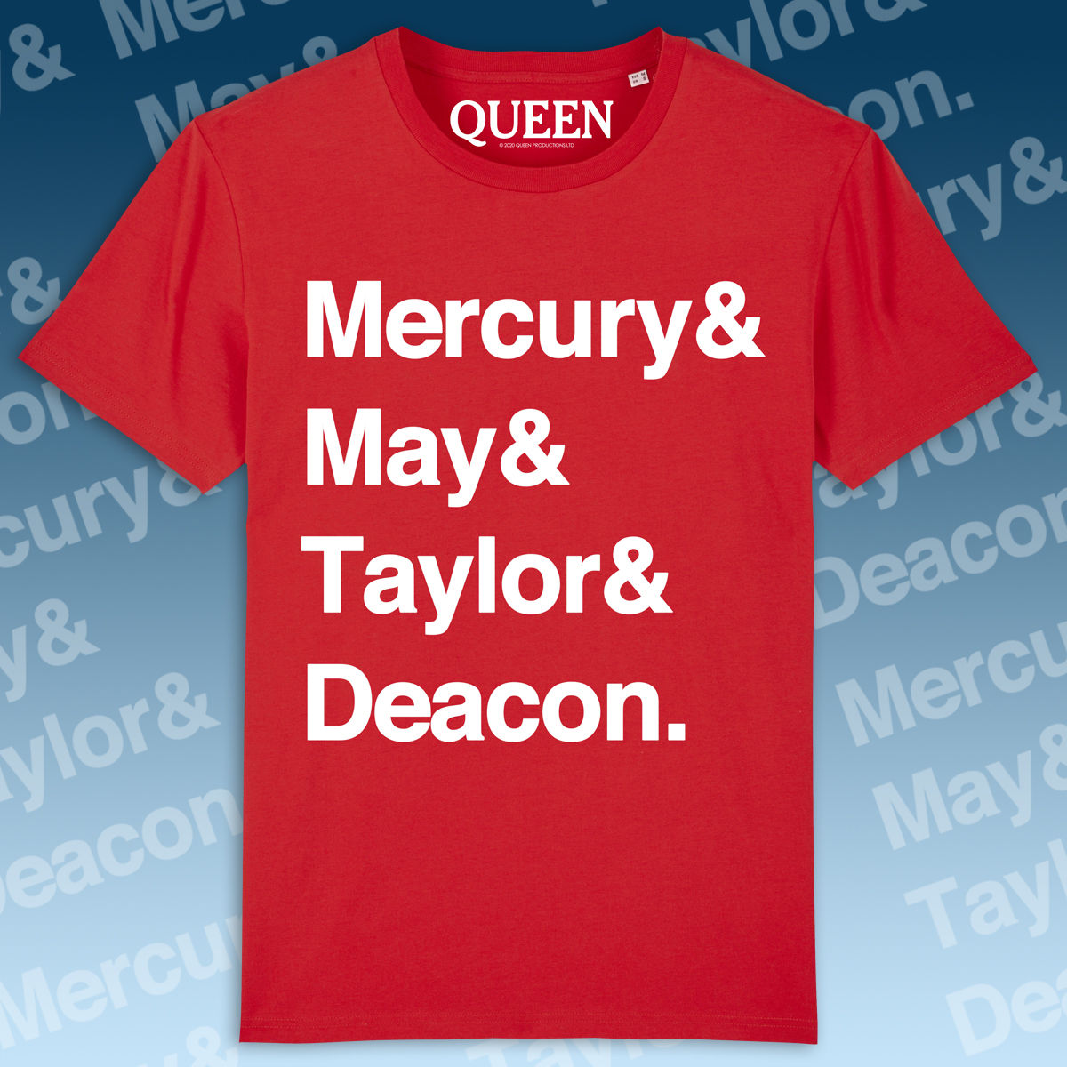 Queen - Names T-Shirt Red