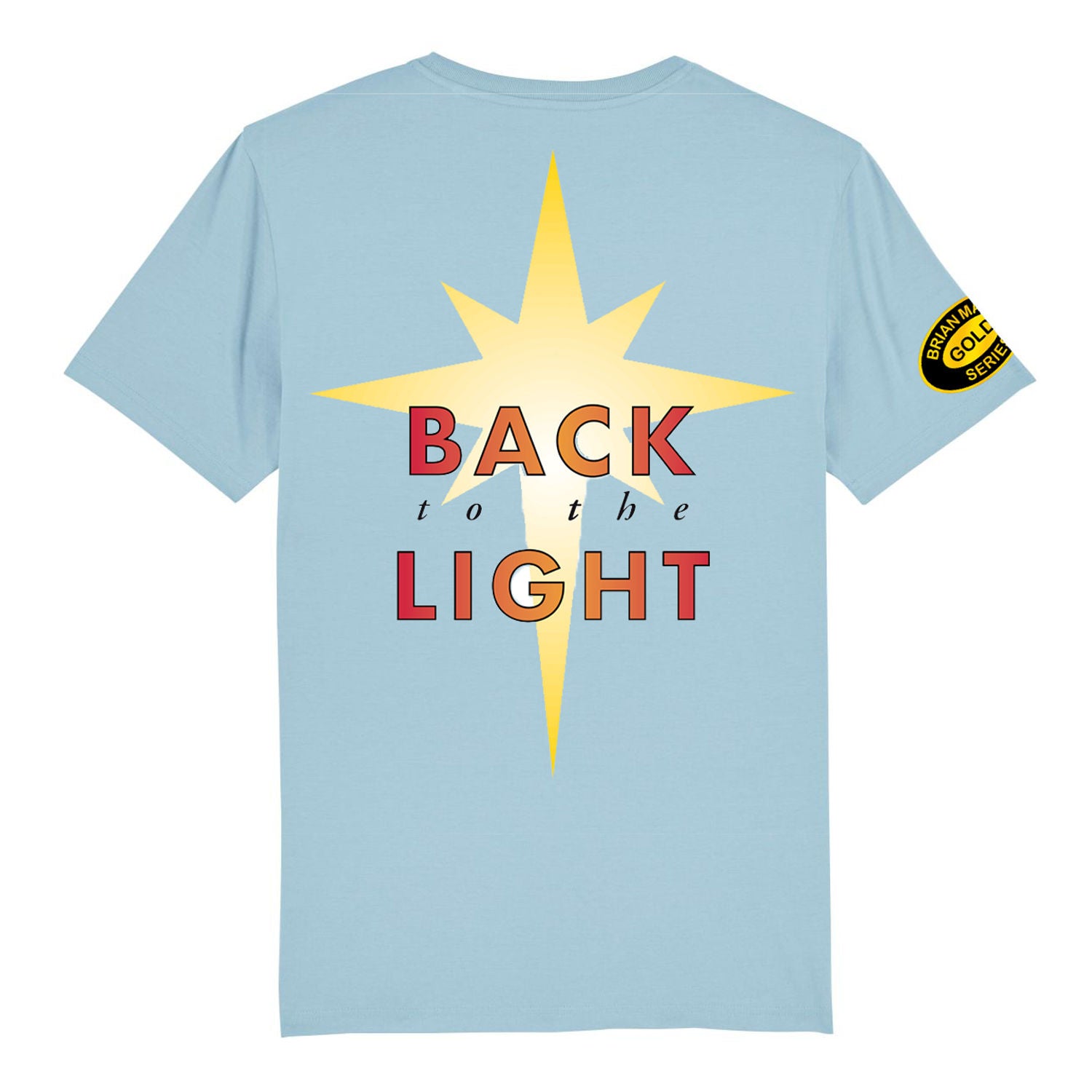 Brian May - Back To The Light Front and Back Print Sky Blue