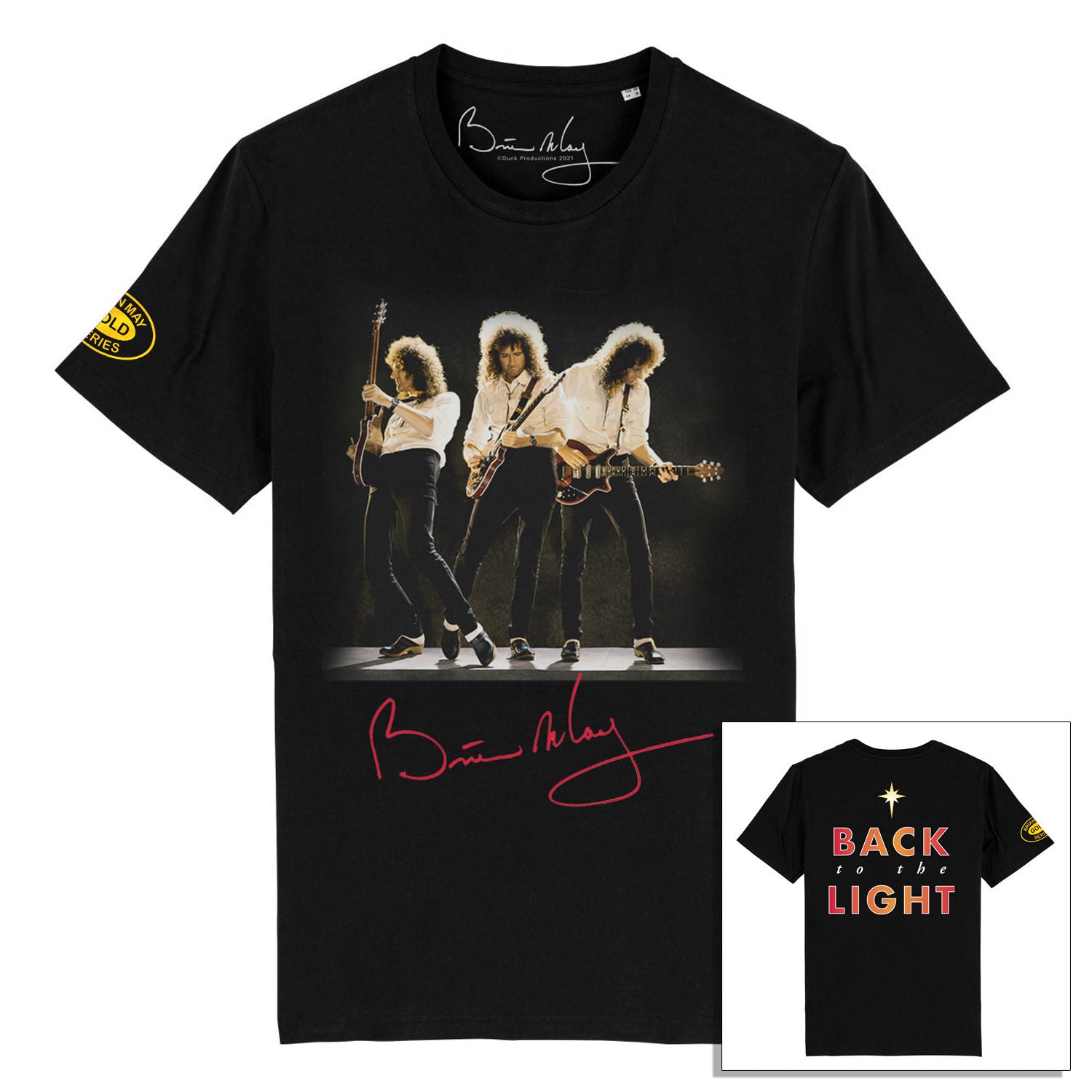 Brian May - Back To The Light Front / Back Print Black
