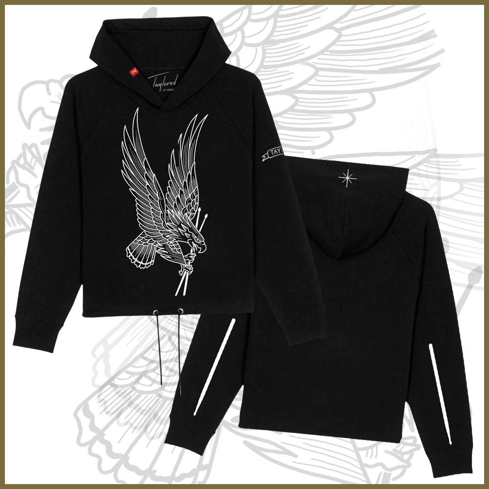 Roger Taylor - 'Taylored' Freedom Eagle Cropped Black