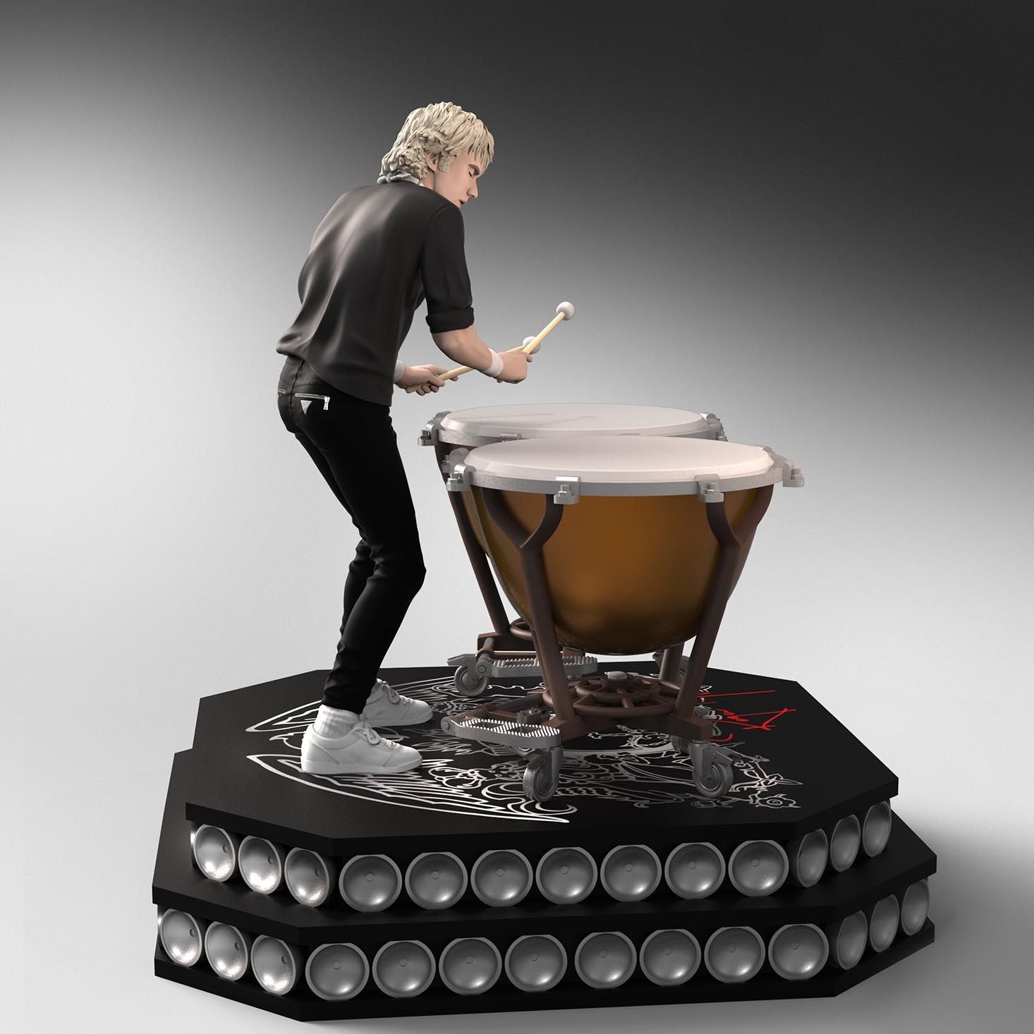 Queen - Roger Taylor Rock Iconz Statue